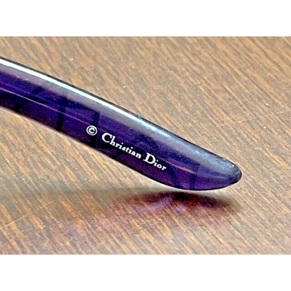 Pre-loved CD DIOR Cannage 2 KTKJN 115 Sunglasses Shield Wraparound Purple Italy - Picture 11 of 12